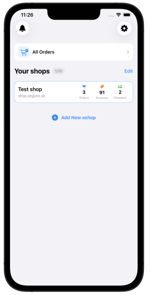 Manager for Virtuemart iPhone App - Dashboard